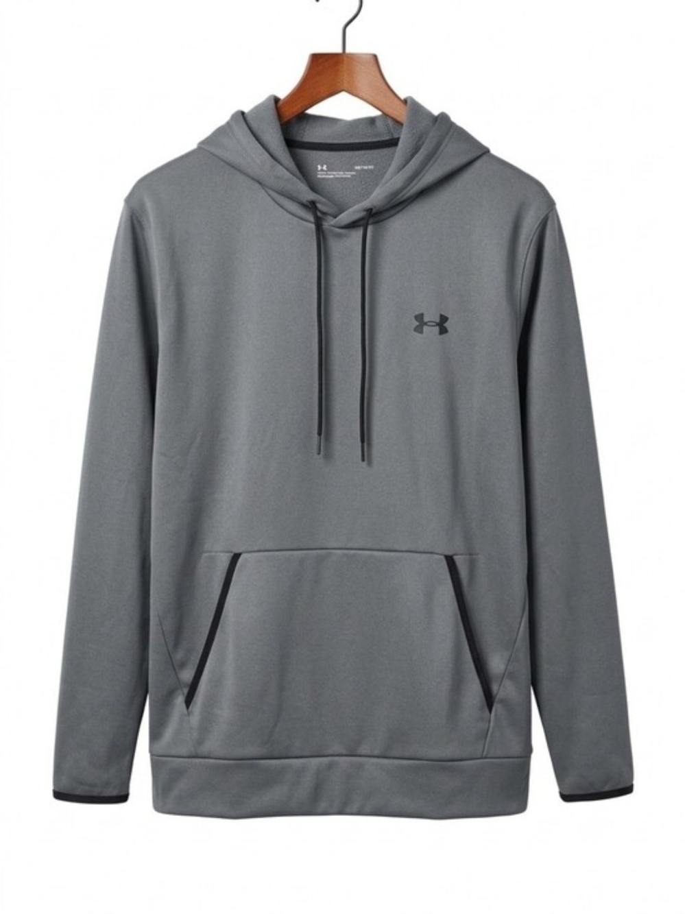 UNDER ARMOUR Unisex Charcoal Gray Performance Hoodie Size Large
